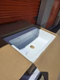 SINKOLOGY Jackson 4-Hole Drop-In Single Bowl Fireclay Kitchen Sink