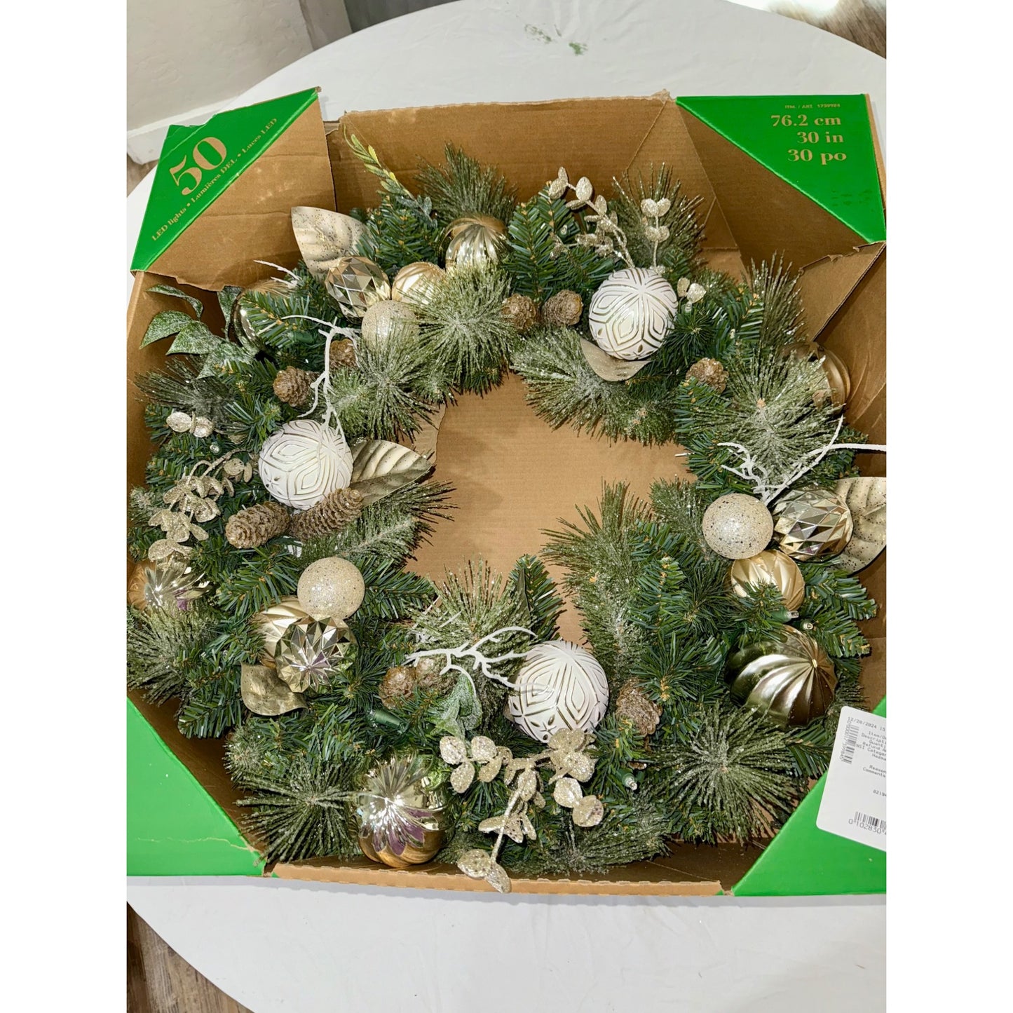 30 in. Decorative Wreath
