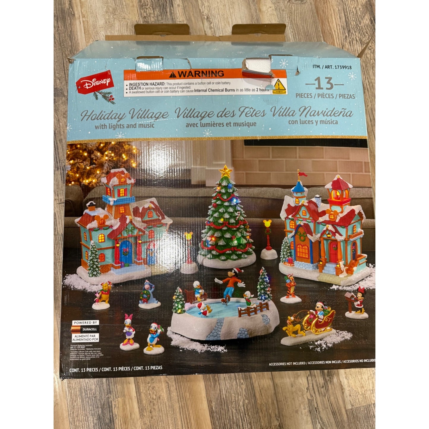 Disney Holiday Village, 13-Piece Set