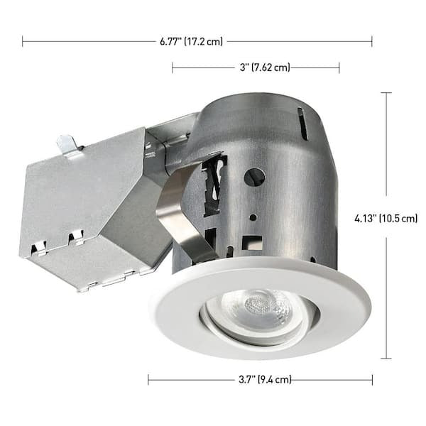 Commercial Electric Slimline Integrated LED 6 in Round Canless Recessed Light