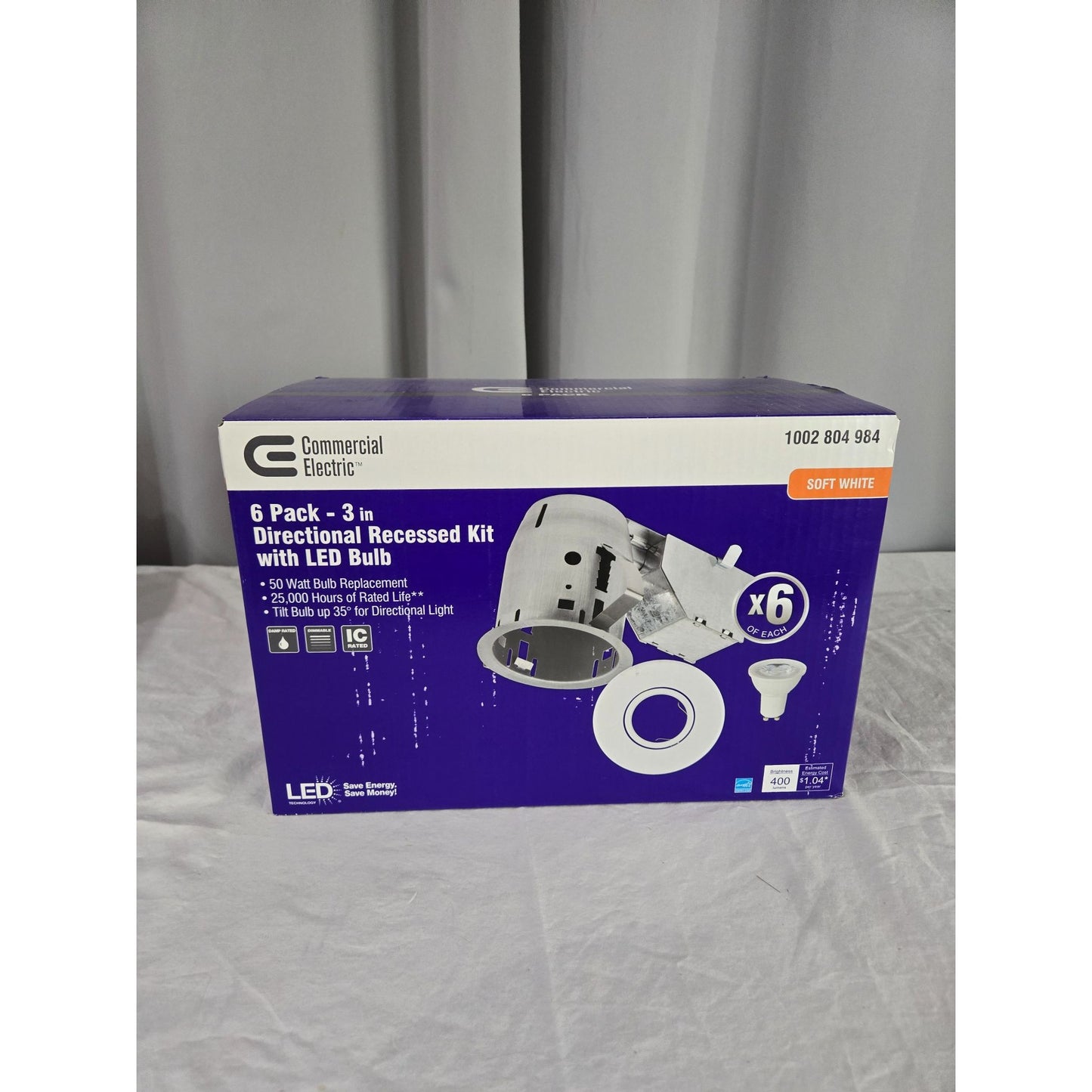 Commercial Electric Slimline Integrated LED 6 in Round Canless Recessed Light
