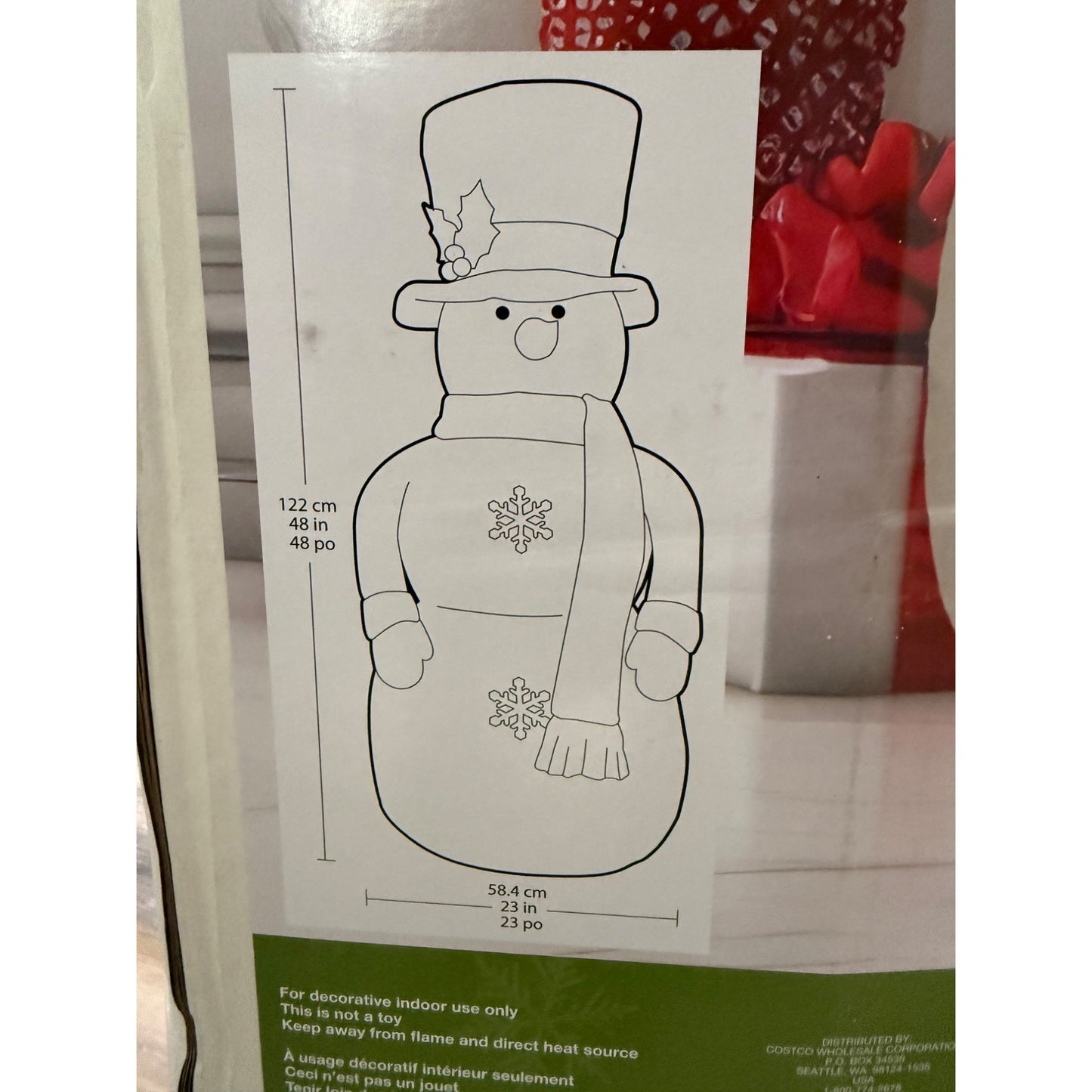 48 in. Plush Snowman