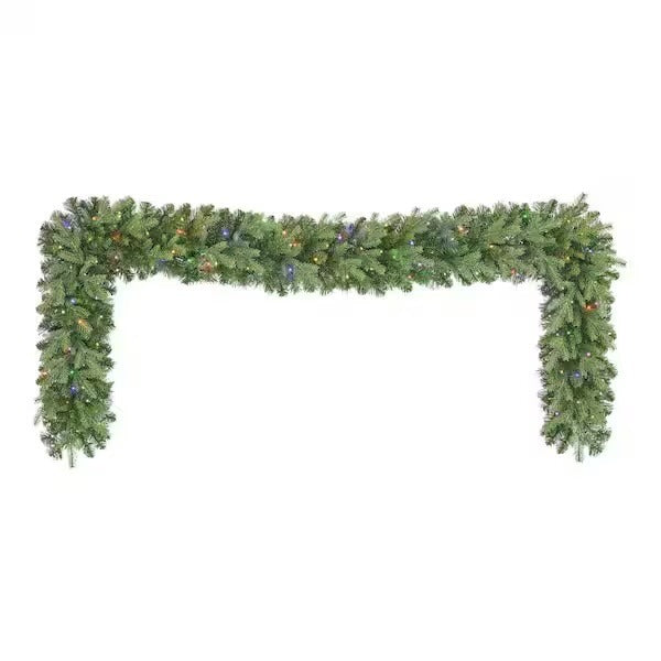Home Decorators Collection 9 ft. Pre-Lit LED Grand Duchess Balsam Fir Artificial Christmas Garland