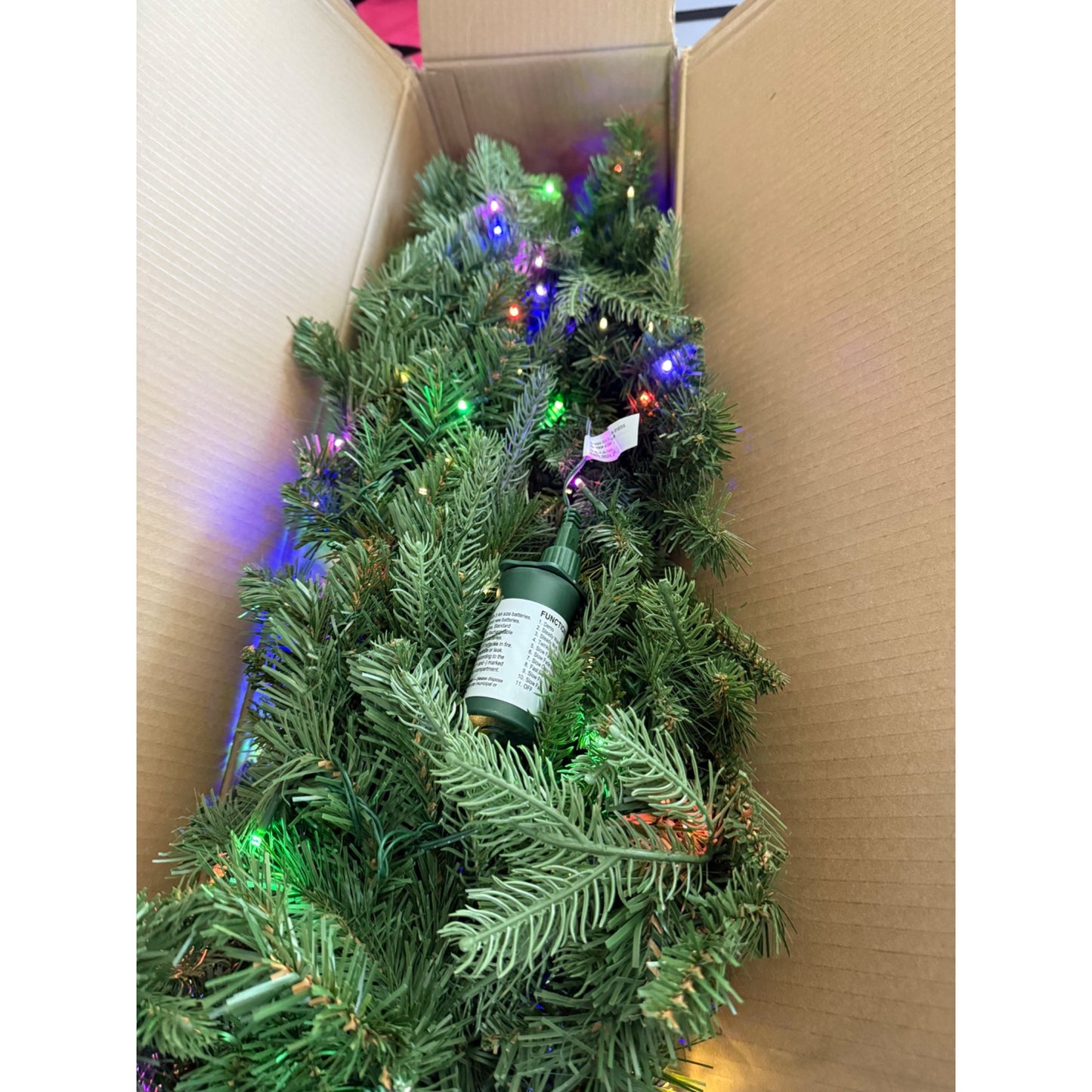 Home Decorators Collection 9 ft. Pre-Lit LED Grand Duchess Balsam Fir Artificial Christmas Garland