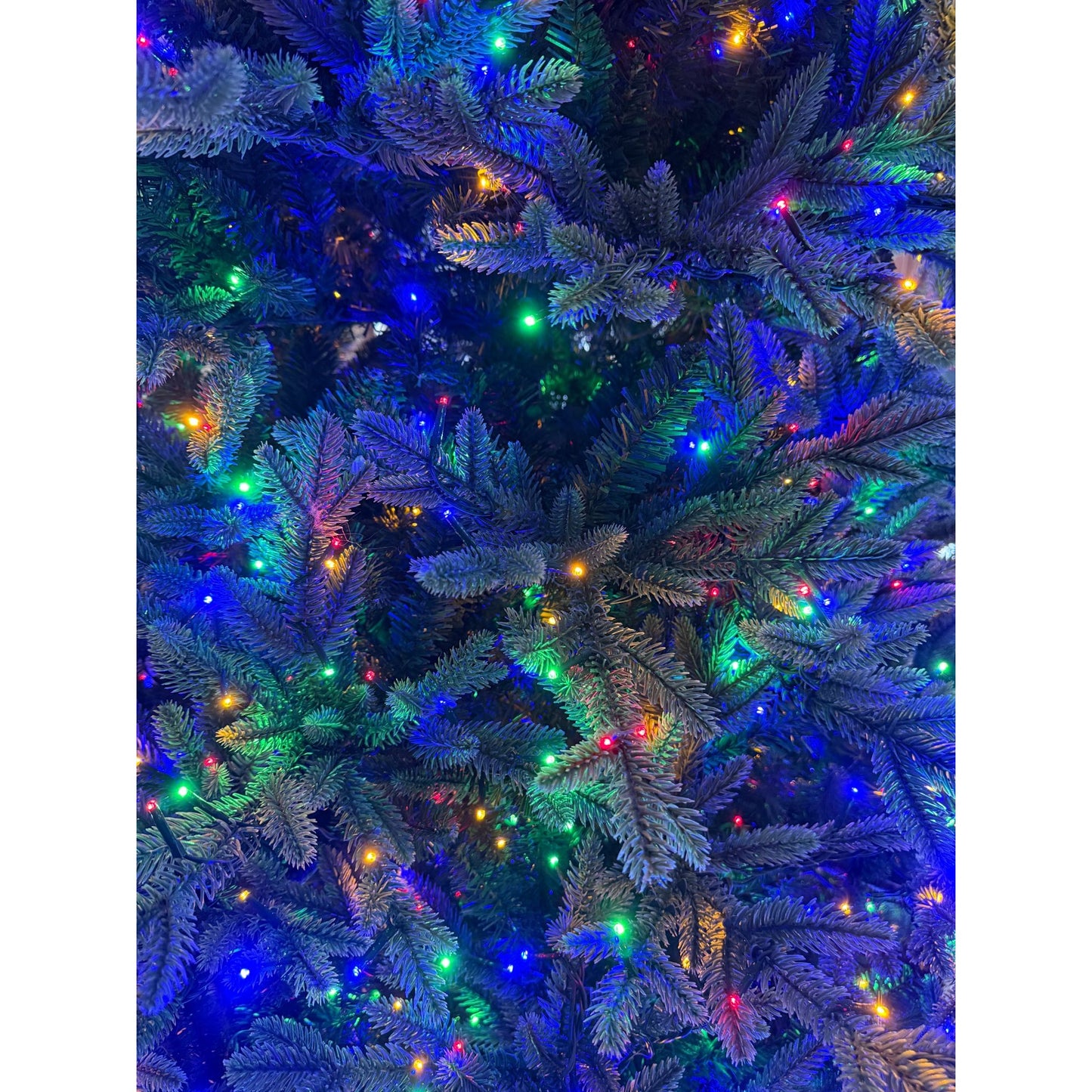 9ft Pre-Lit Aspen EZ Connect Artificial Christmas Tree, Color-Changing Micro LED Lights