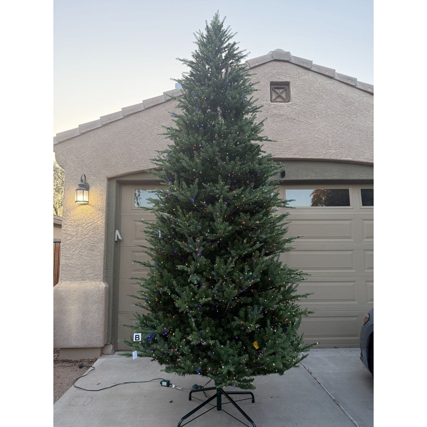 12 ft. Pre-Lit LED Grand Duchess Twinkling Balsam Fir Artificial Christmas Tree T36