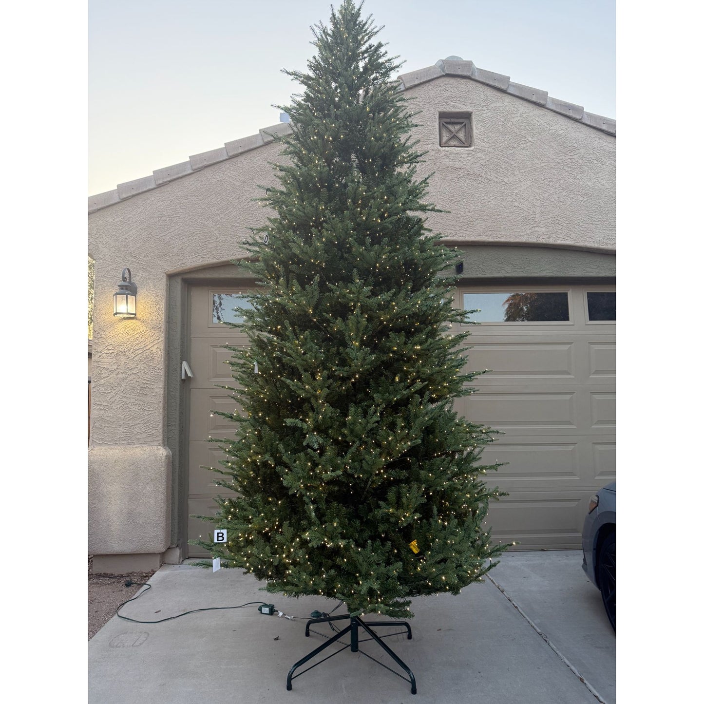 12 ft. Pre-Lit LED Grand Duchess Twinkling Balsam Fir Artificial Christmas Tree T36