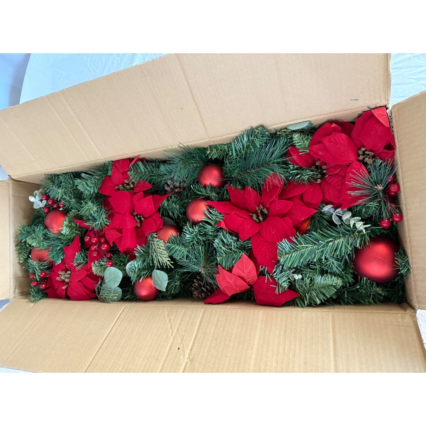 Home Accents Holiday 12 ft. Pre-Lit LED Berry Bliss Artificial Christmas Garland