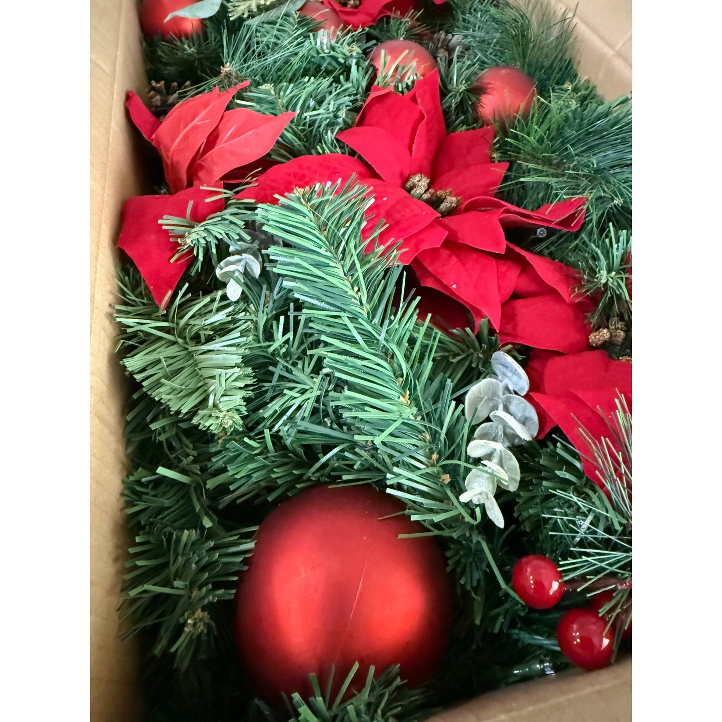 Home Accents Holiday 12 ft. Pre-Lit LED Berry Bliss Artificial Christmas Garland