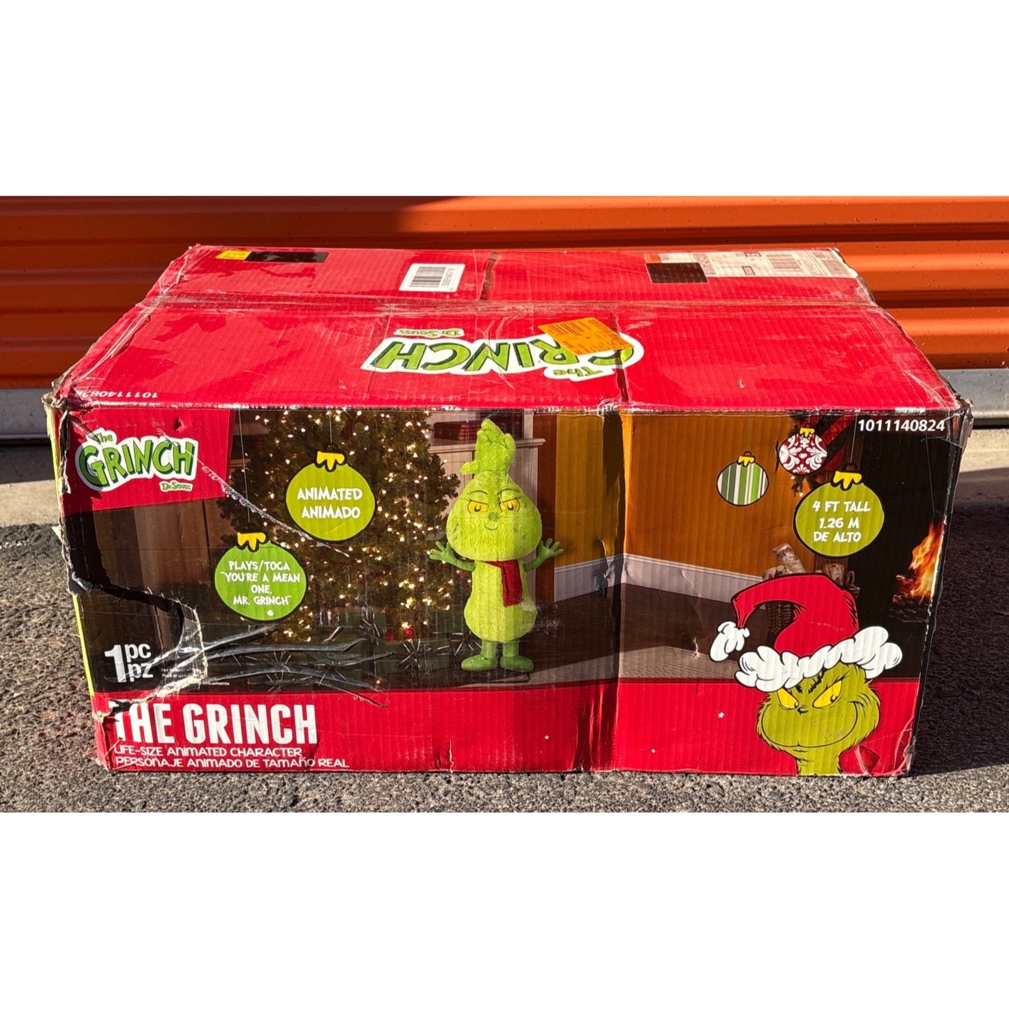The Grinch Animated Decor 4ft Tall Life-Size Dancing Singing Character