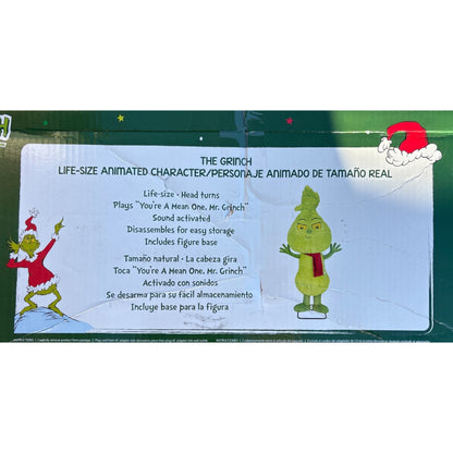 The Grinch Animated Decor 4ft Tall Life-Size Dancing Singing Character
