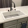 SINKOLOGY Jackson 4-Hole Drop-In Single Bowl Fireclay Kitchen Sink