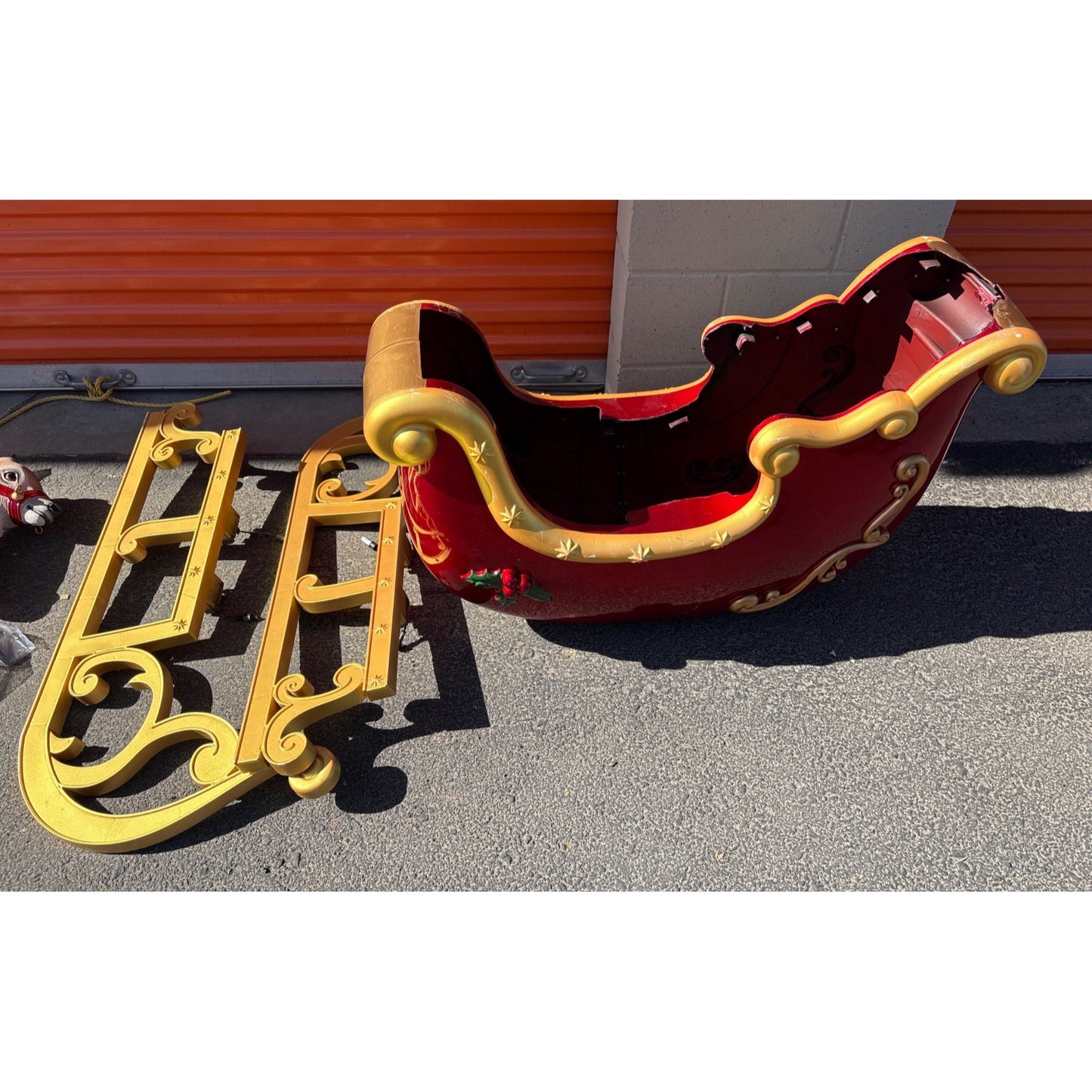 Home Depot 9 ft Giant Sized LED Santas Sleigh with Reindeer Holiday 2025
