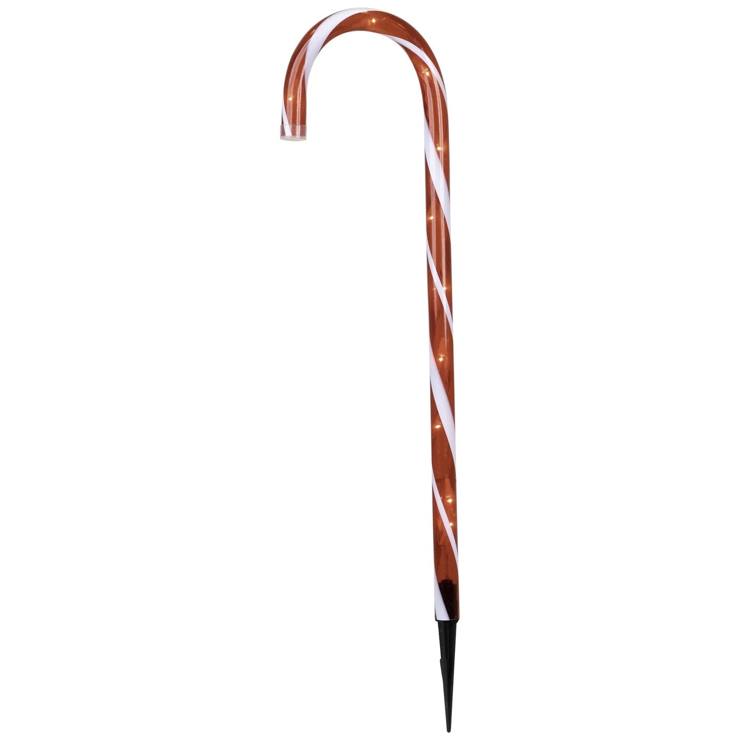 Set Of 8 Northlight Candy Cane Pathway Markers W/ 8 Light Functions 24" Tall