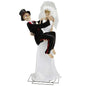Life-Size Skeleton Bride & Groom Halloween Decor With LED Eyes