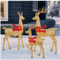 High Quality Deer Family W/756 LED and Twinkle Lights Holiday Decoration Set