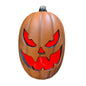 16-Inch Plug-In LED Halloween Jack-O-Lantern With Spooky Face Indoor/Outdoor Decoration