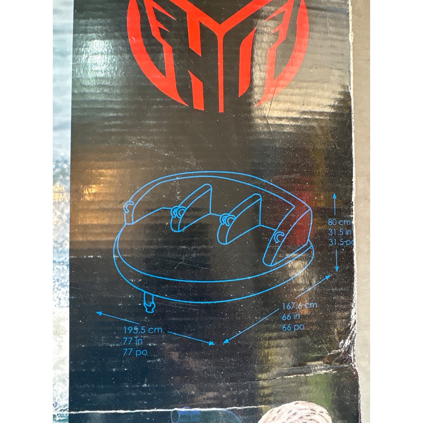 HO Sports Striker 3-Person Inflatable Towable With Pump & 50 Ft Tow Rope