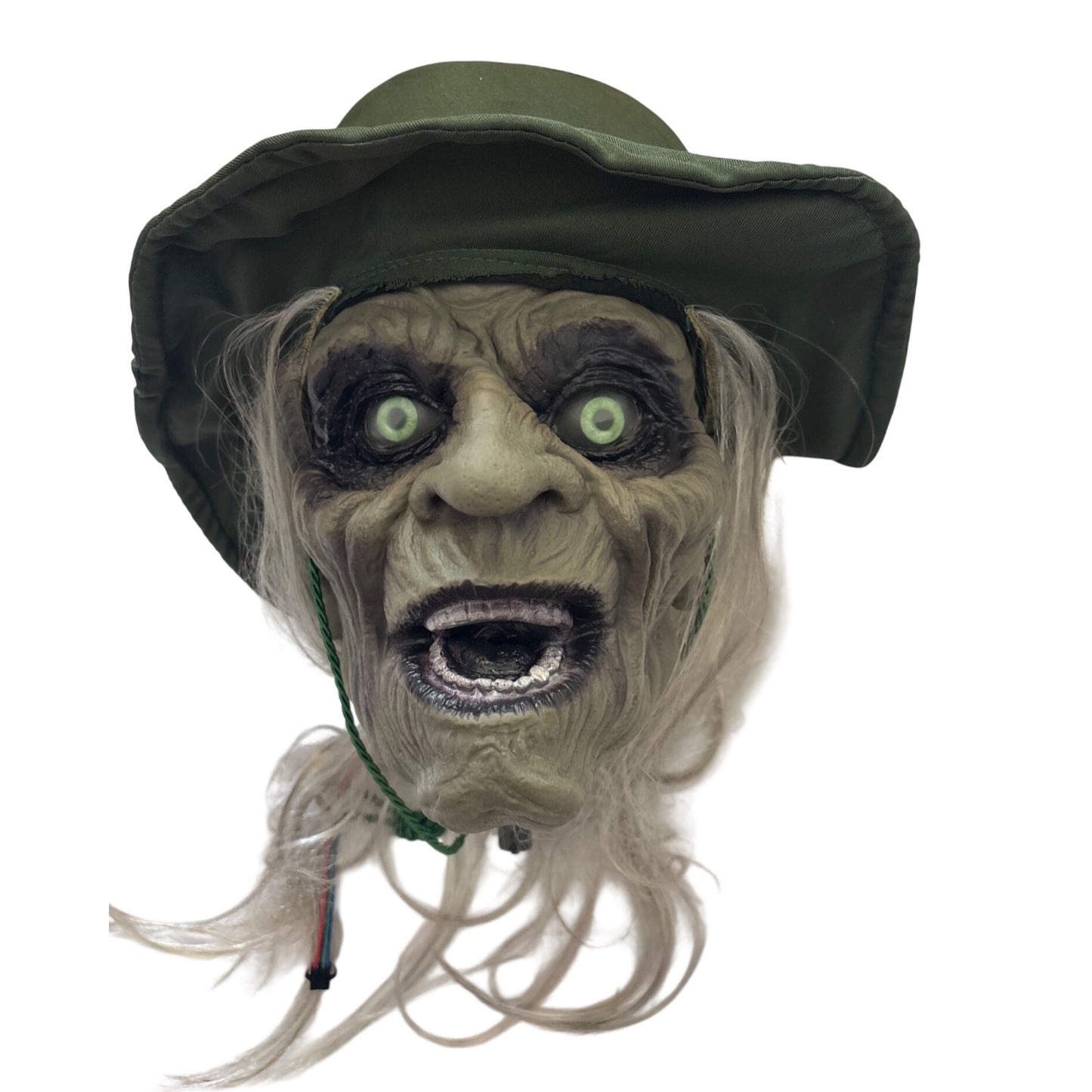Home Depot 6.5 ft Animated Swamp Fisherman Part K Head Only- New