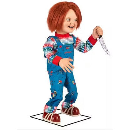 Classic 3.5 Ft Animated Chucky Doll Indoor Use Only Motion Activated Speaks 3 Phrases
