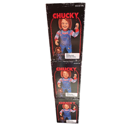 Classic 3.5 Ft Animated Chucky Doll Indoor Use Only Motion Activated Speaks 3 Phrases