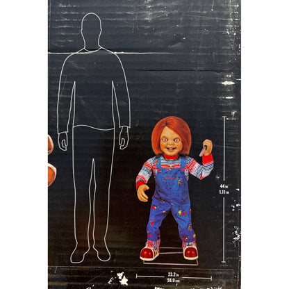 Classic 3.5 Ft Animated Chucky Doll Indoor Use Only Motion Activated Speaks 3 Phrases