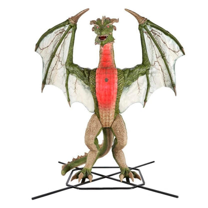 8 Ft Giant-Sized Animated Wyvern With Color-Changing LED Lights & Roaring Sounds– Local Pickup Only