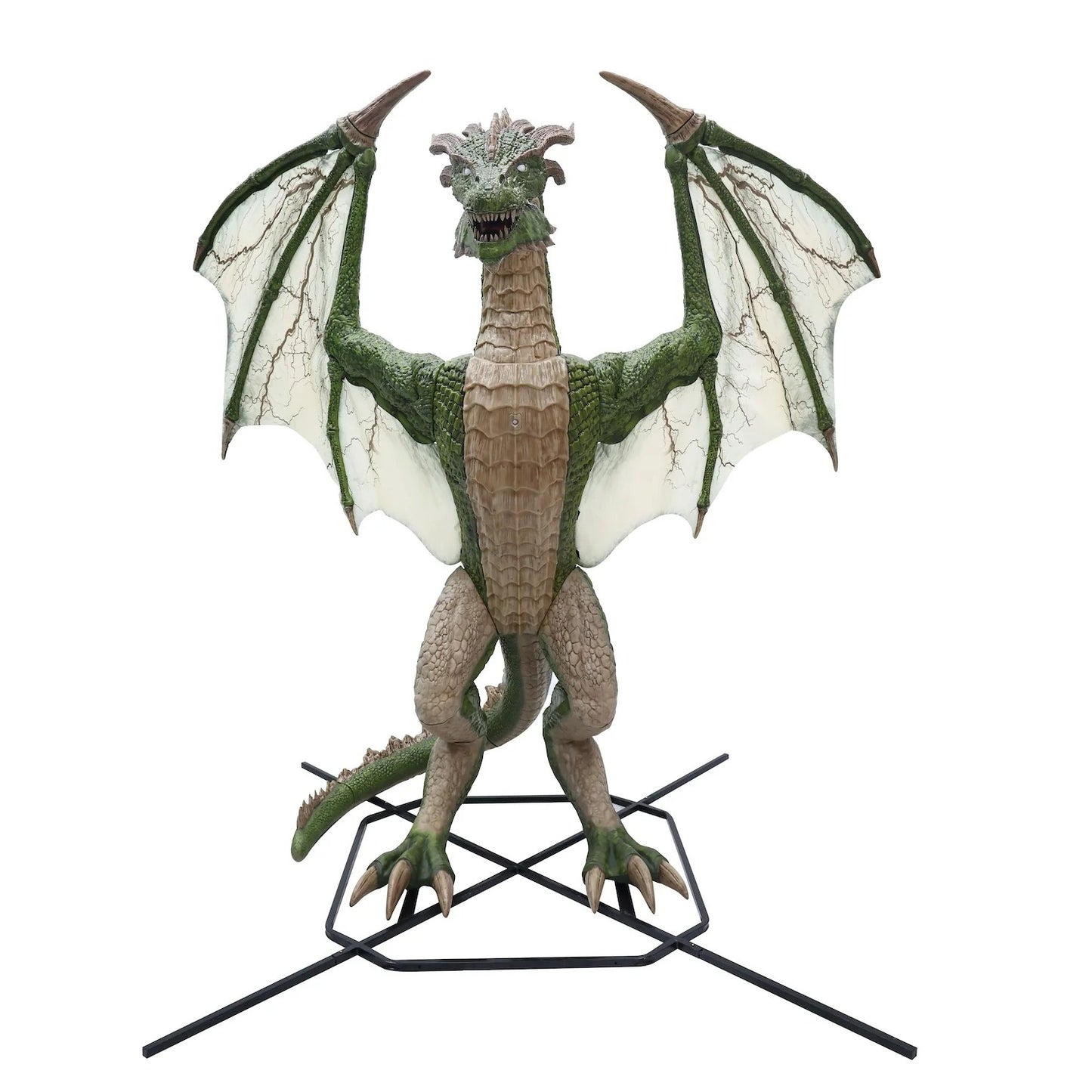 8 Ft Giant-Sized Animated Wyvern With Color-Changing LED Lights & Roaring Sounds– Local Pickup Only