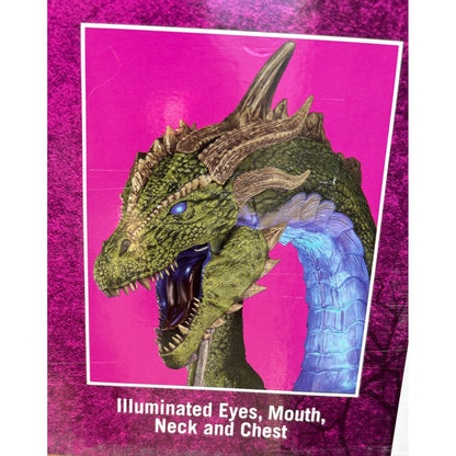 8 Ft Giant-Sized Animated Wyvern With Color-Changing LED Lights & Roaring Sounds– Local Pickup Only