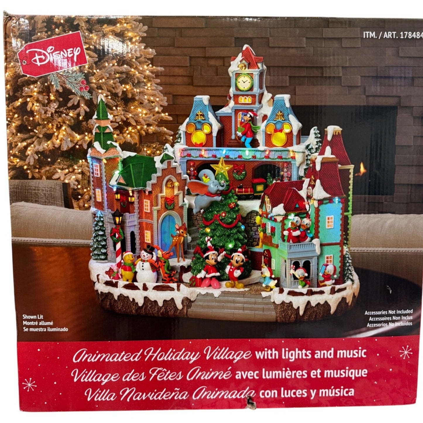 Disney Animated Holiday Village with lights and music