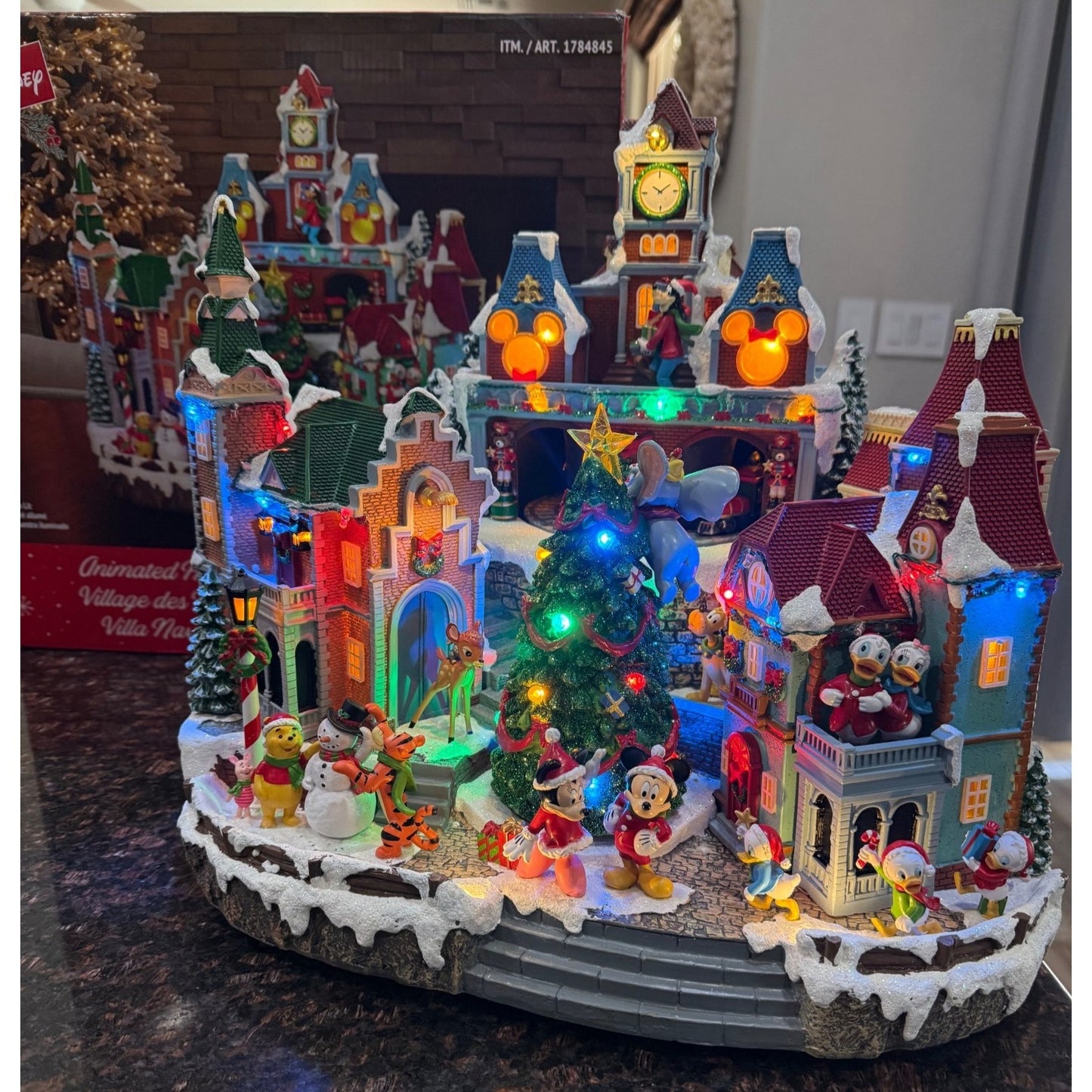 Disney Animated Holiday Village with lights and music