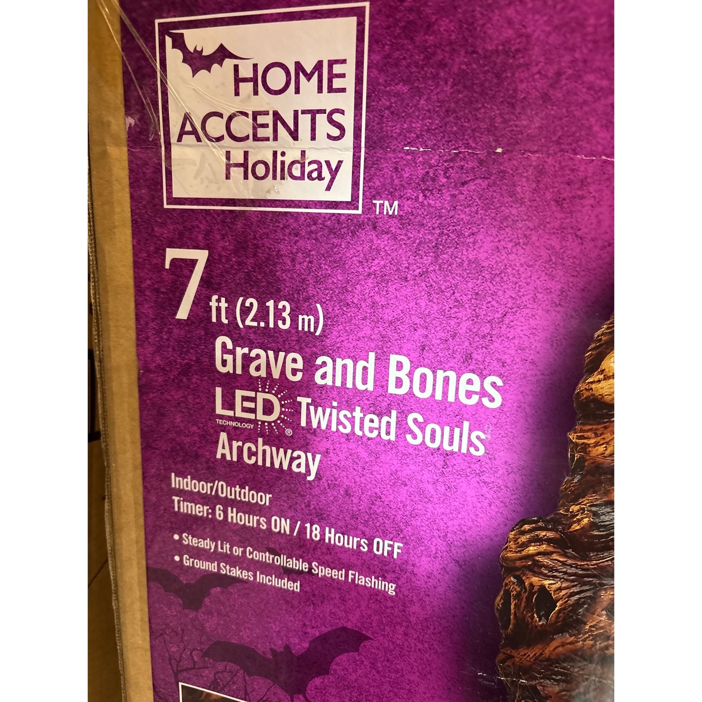 7 Ft Grave And Bones LED Twisted Souls Archway By Home Accents Holiday Local Pickup Only