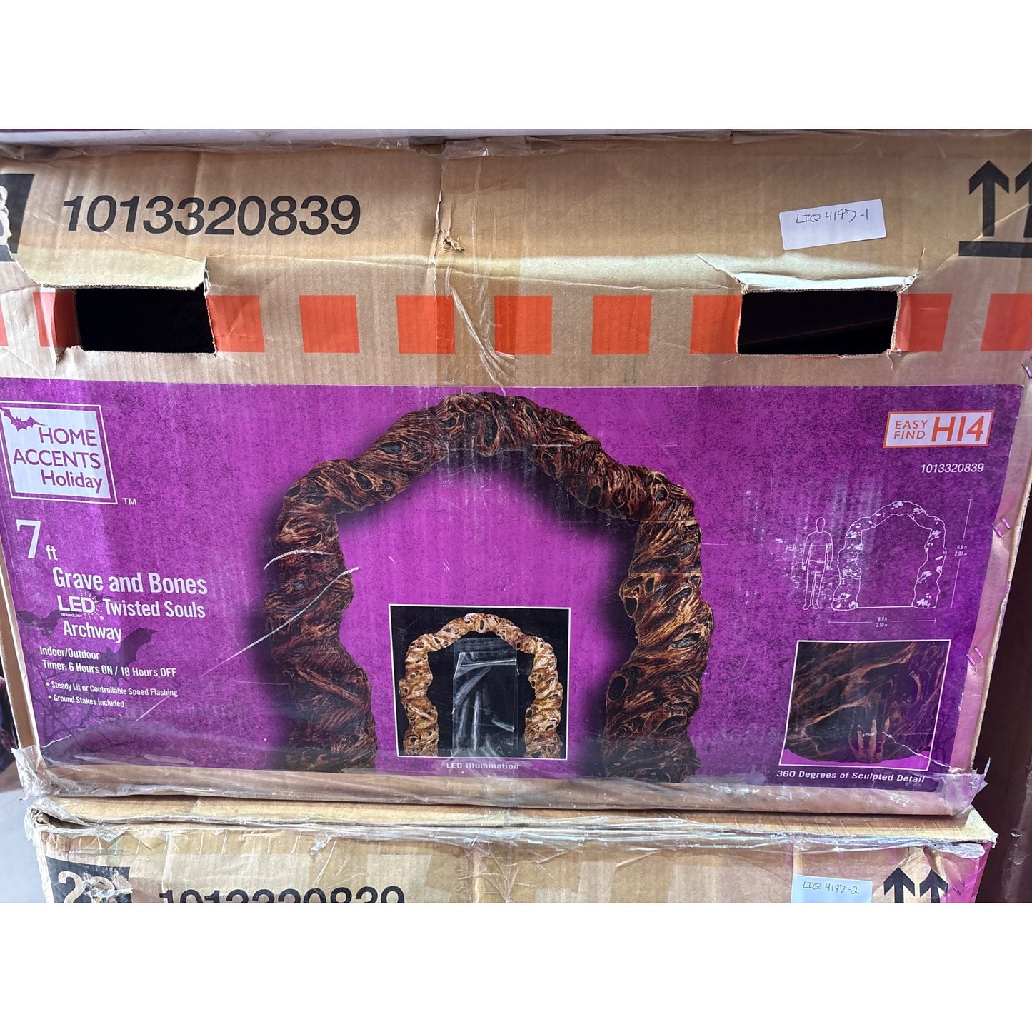 7 Ft Grave And Bones LED Twisted Souls Archway By Home Accents Holiday Local Pickup Only