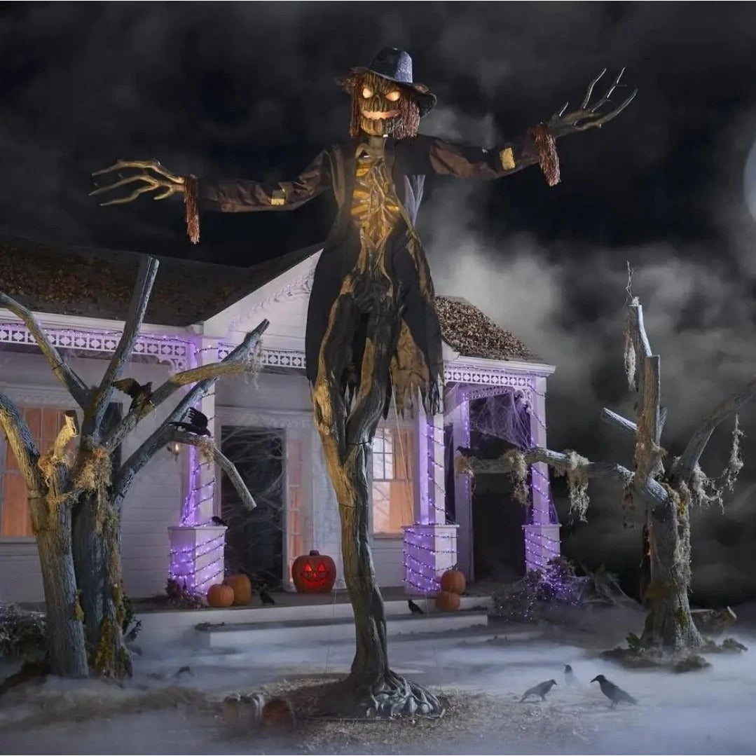 15 Ft. Gruesome Grounds Giant-Sized Animated LED Worricrow H10 Local Pickup Only