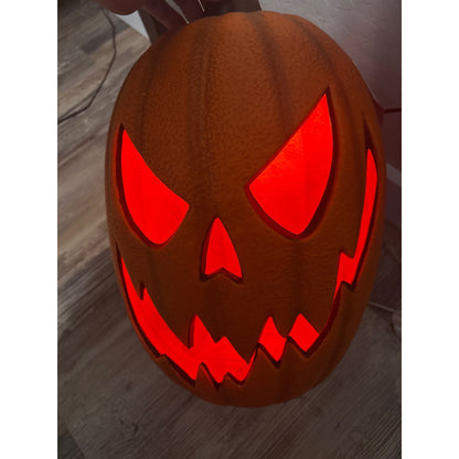 16-In Plug-In LED Spooky Jack-O-Lantern Halloween Pumpkin Decoration Indoor/Outdoor