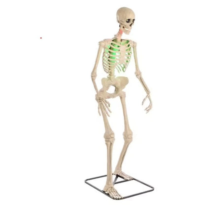 Used 6.5 Ft. Grave & Bones Animated LED App Controlled Ultra Skelly with LifeEyes LCD Eyes H23
