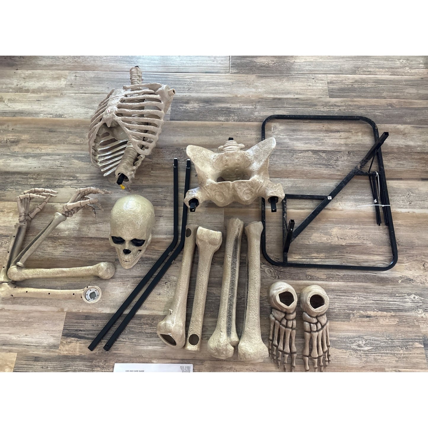 Used 6.5 Ft. Grave & Bones Animated LED App Controlled Ultra Skelly with LifeEyes LCD Eyes H23