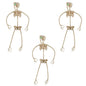 Posable Skeleton Snake With Glowing Green Eyes - Halloween Decoration - 5 Ft Tall