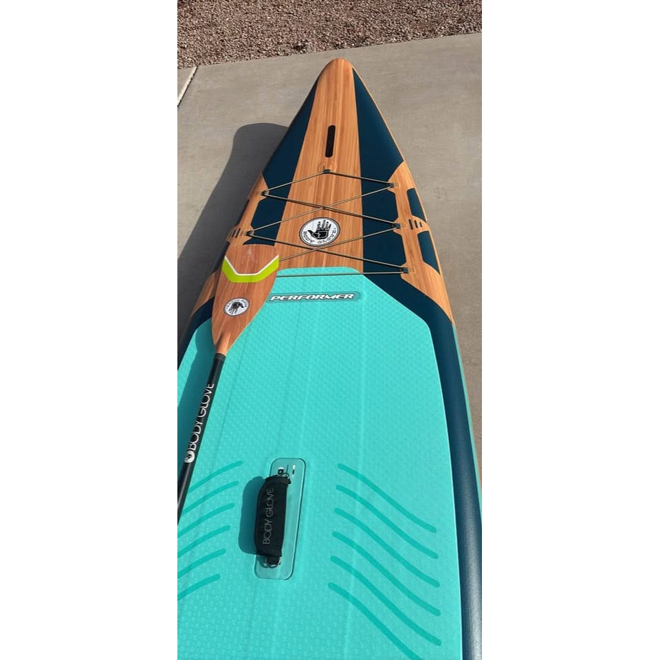 Like New- Performer 11' Inflatable Paddle Board w/ Kit- Deep Sea/Isle Green