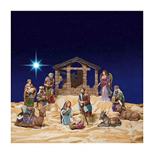 2020 Kirkland Signature Hand-Painted Christmas Nativity 13-Piece Set