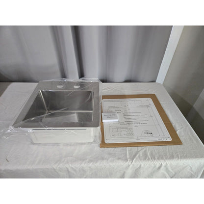 Elkay 15 in. Drop-In/Undermount Single Bowl 20-Gauge Stainless Steel Sink Only