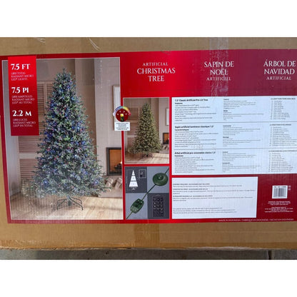 7.5' Pre-lit Radiant Micro LED with Twinkle Premium Artificial Christmas Tree