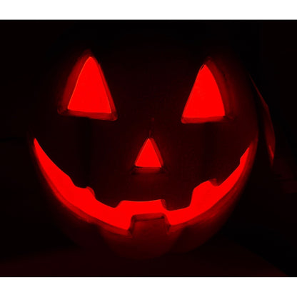 10-Inch LED Happy Jack-O-Lantern Plug-In Indoor/Outdoor Halloween Décor