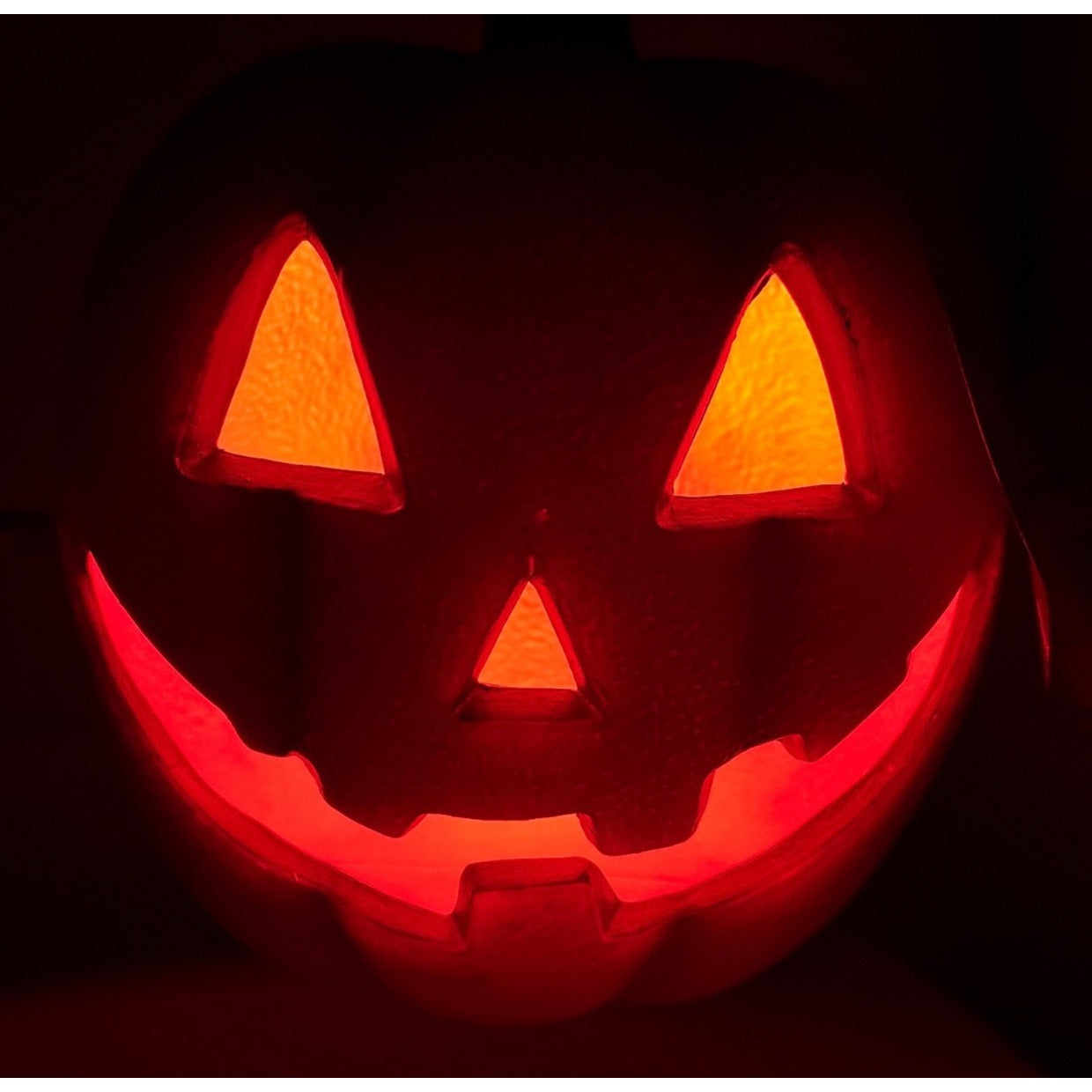 10-Inch LED Happy Jack-O-Lantern Plug-In Indoor/Outdoor Halloween Décor