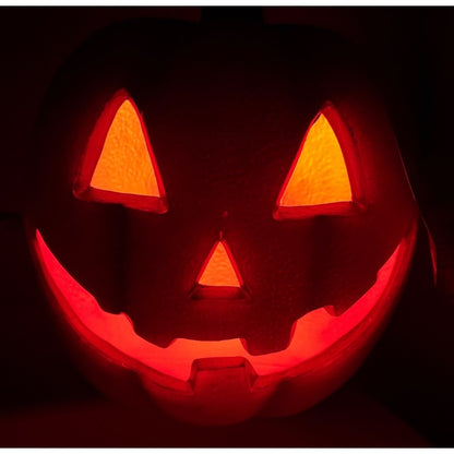 10-Inch LED Happy Jack-O-Lantern Plug-In Indoor/Outdoor Halloween Décor