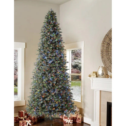 12 ft Pre-Lit Aspen  Artificial Christmas Tree, 4,430 Changing Micro Dot Twinkle