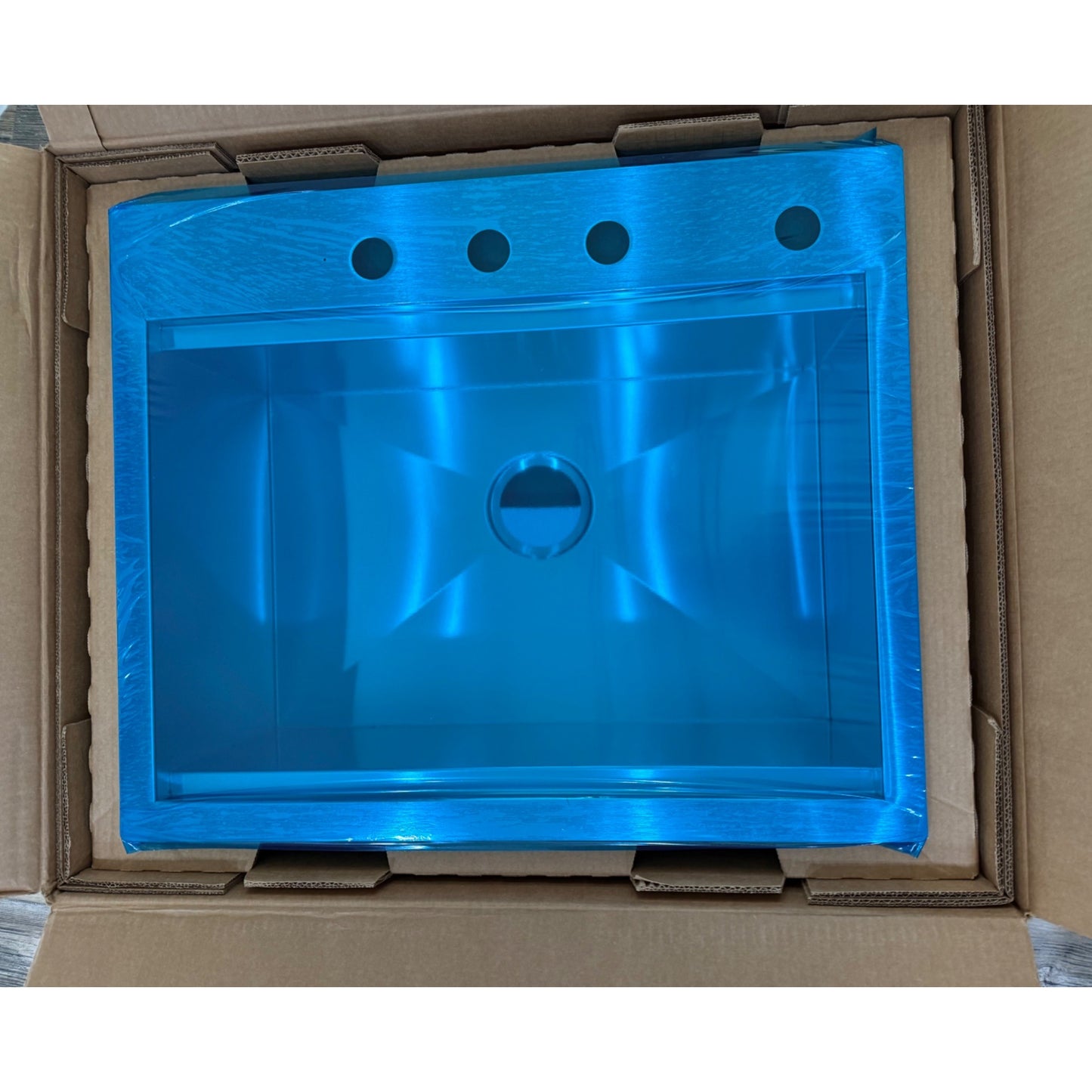 Lyric 27 in. Stainless Steel 18-Gauge Drop in/Undermount Workstation Single Bowl Kitchen Sink with Accessories