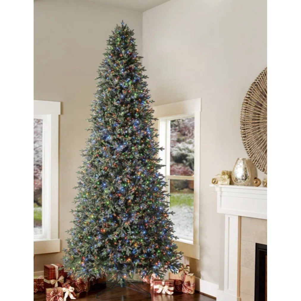 12 ft Pre-Lit Aspen  Artificial Christmas Tree, 4,430 Changing Micro Dot Twinkle- Local Pickup Only