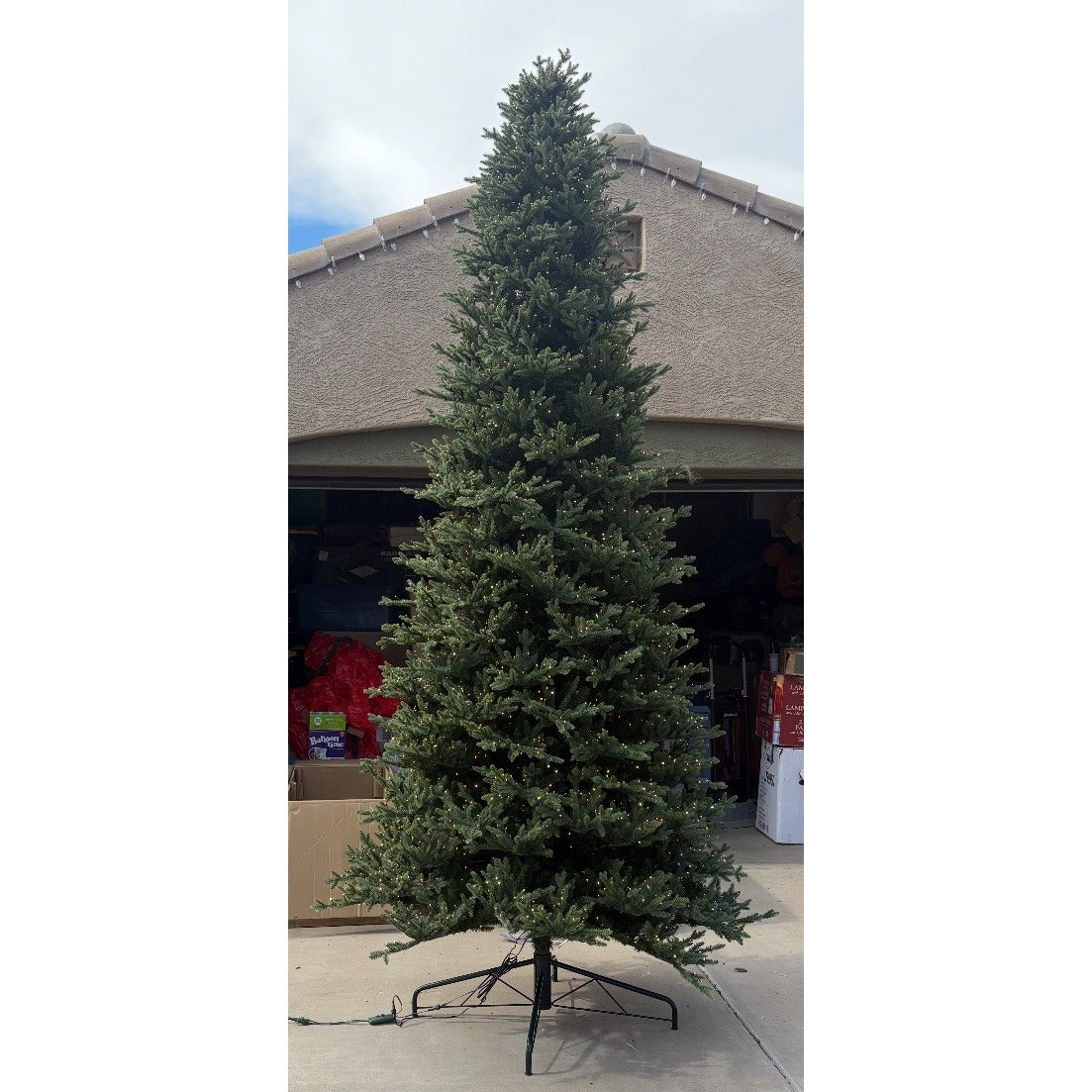 12 ft Pre-Lit Aspen  Artificial Christmas Tree, 4,430 Changing Micro Dot Twinkle- Local Pickup Only