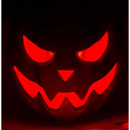 10-Inch LED Plug-In Spooky Jack-O-Lantern Halloween Decoration For Indoor/Outdoor Use